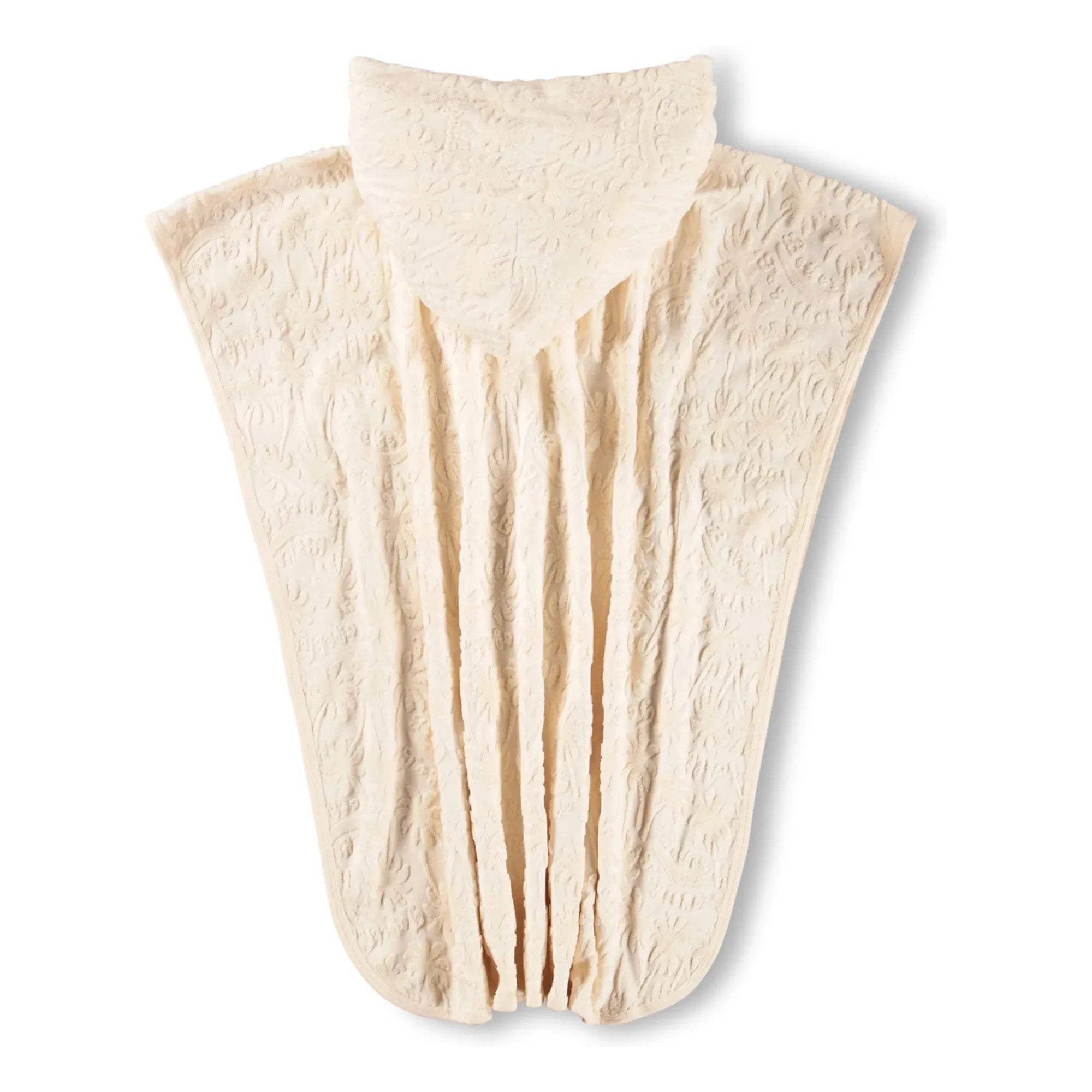 Molo - Poncho de Bain Beach Cover Up Strukturierte Palmen | Cremeweiß