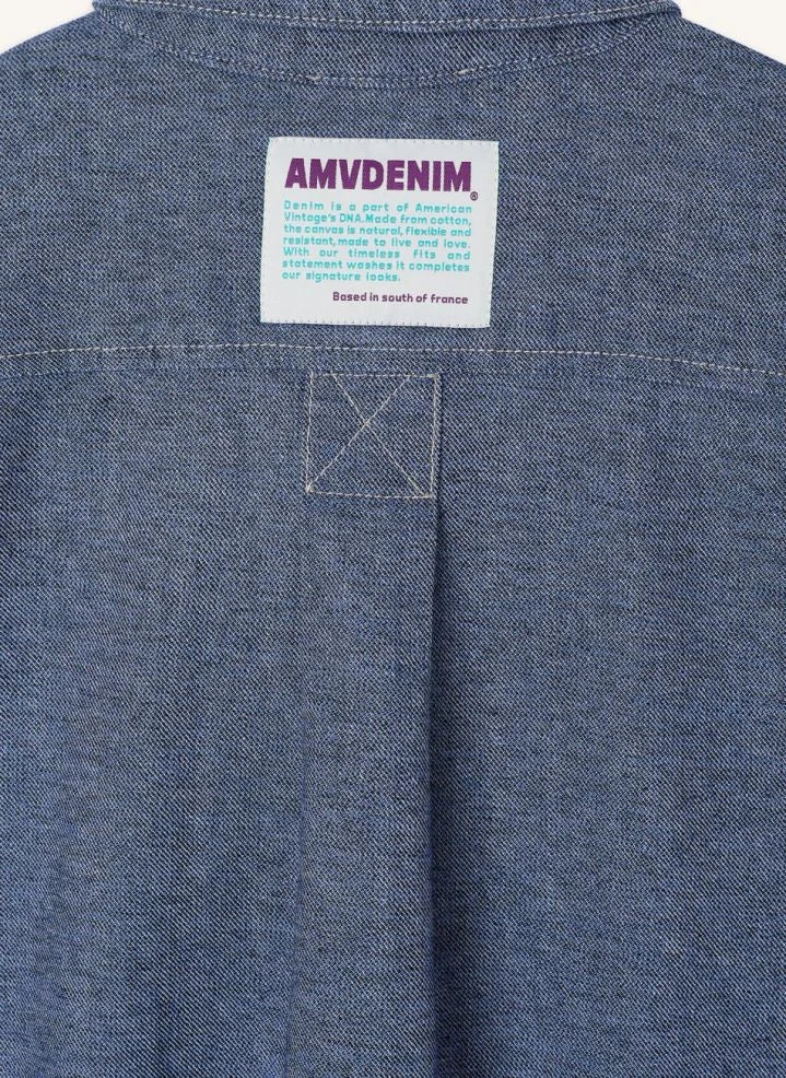 American Vintage - Lofway Pamuk Gömlek | Bleu stone