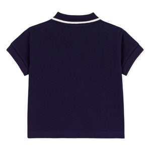 Petit Bateau - Baby-Poloshirt aus Bio-Baumwolle | Nachtblau