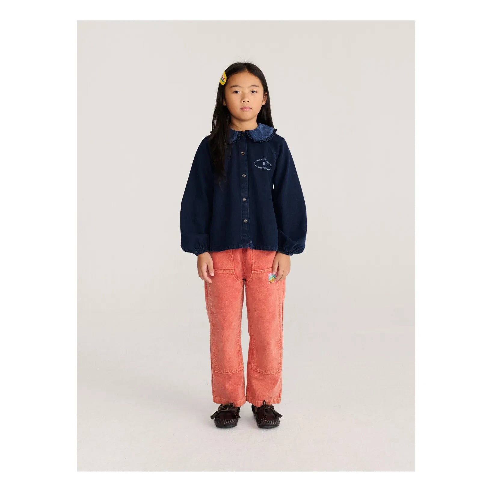 Bobo Choses - Bluz Denim Geri Dönüştürülmüş Pamuk | Koyu Mavi
