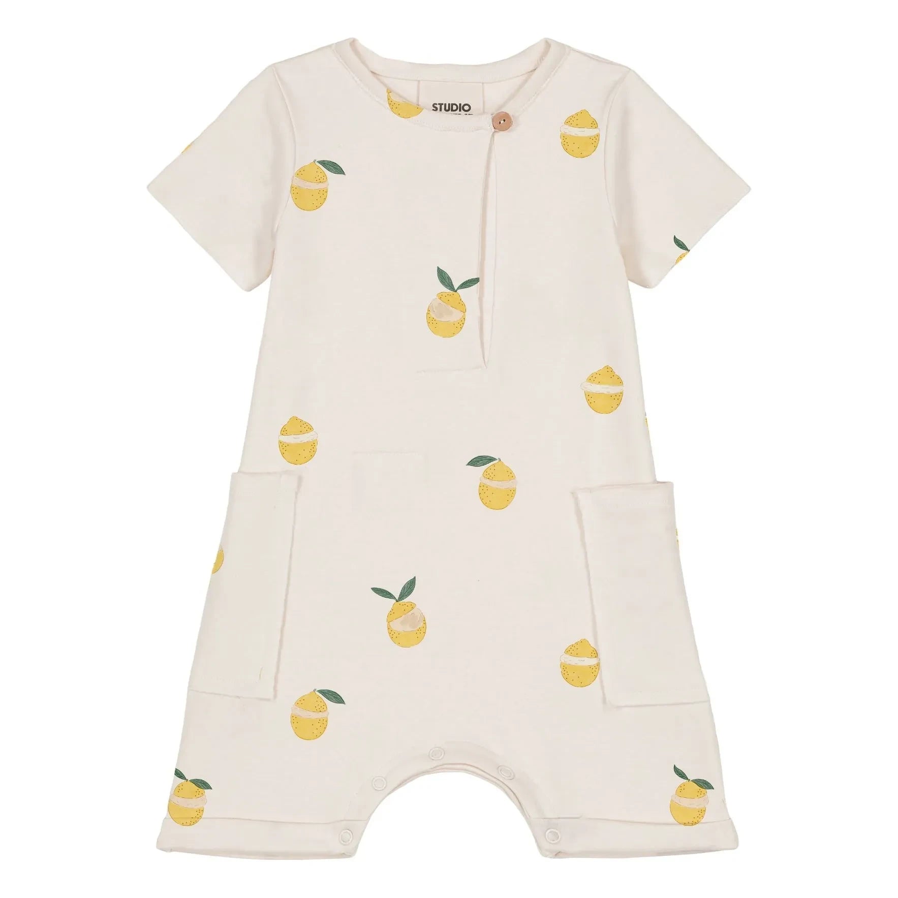 Studio Bohème - Bio-Baumwoll-Overall Aimé Citrons | Ecru