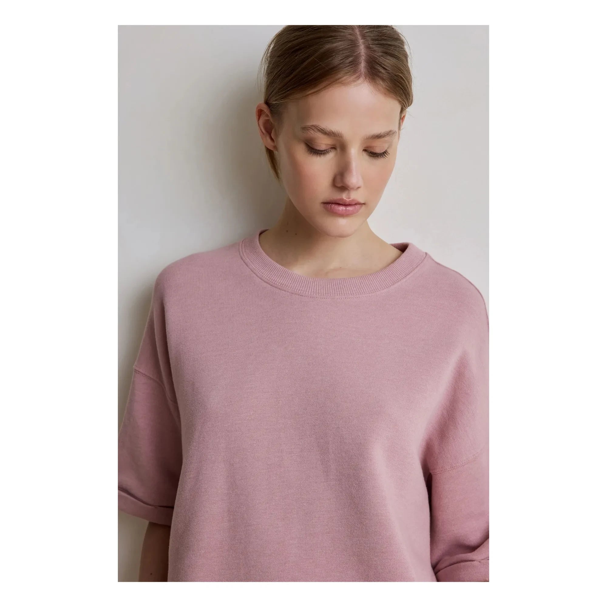 Hod - Solange Baumwoll-Sweatshirt | Pflaume
