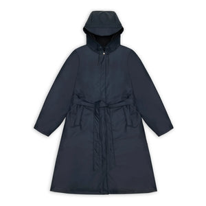 Rains - Long Waterproof mit Kapuze | Marine