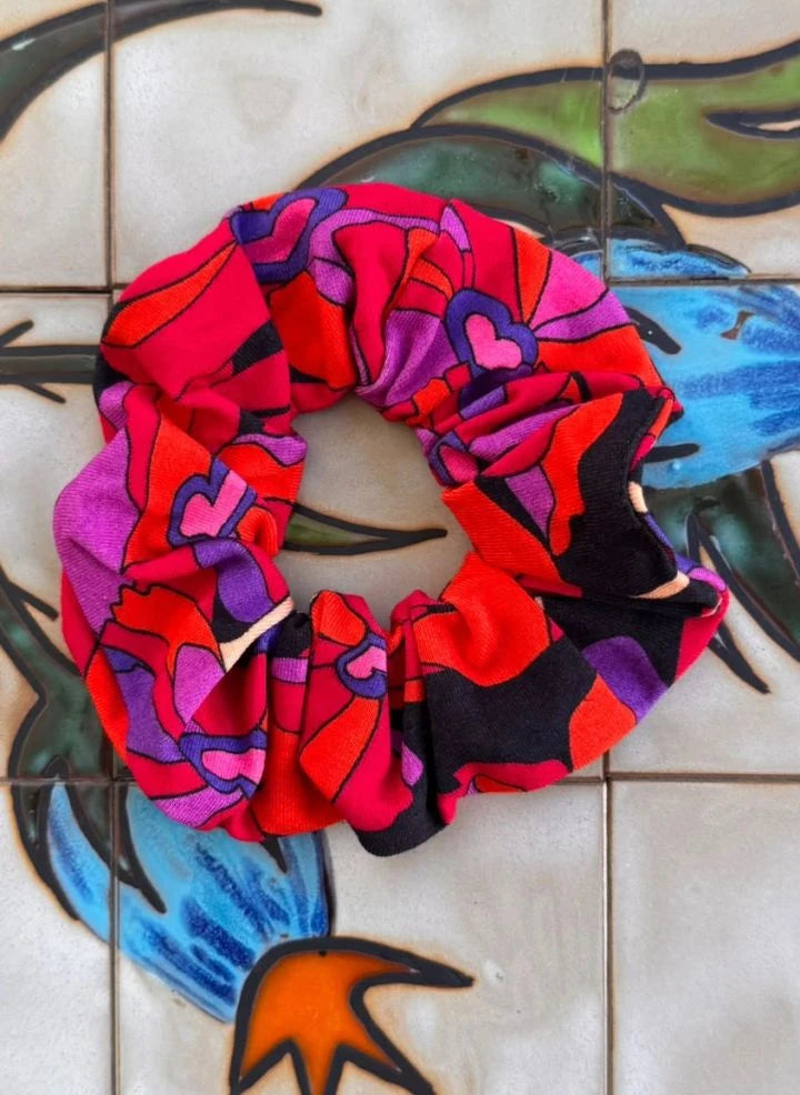 Paloma Collection - Çiçek Gücü Scrunchie | Kırmızı