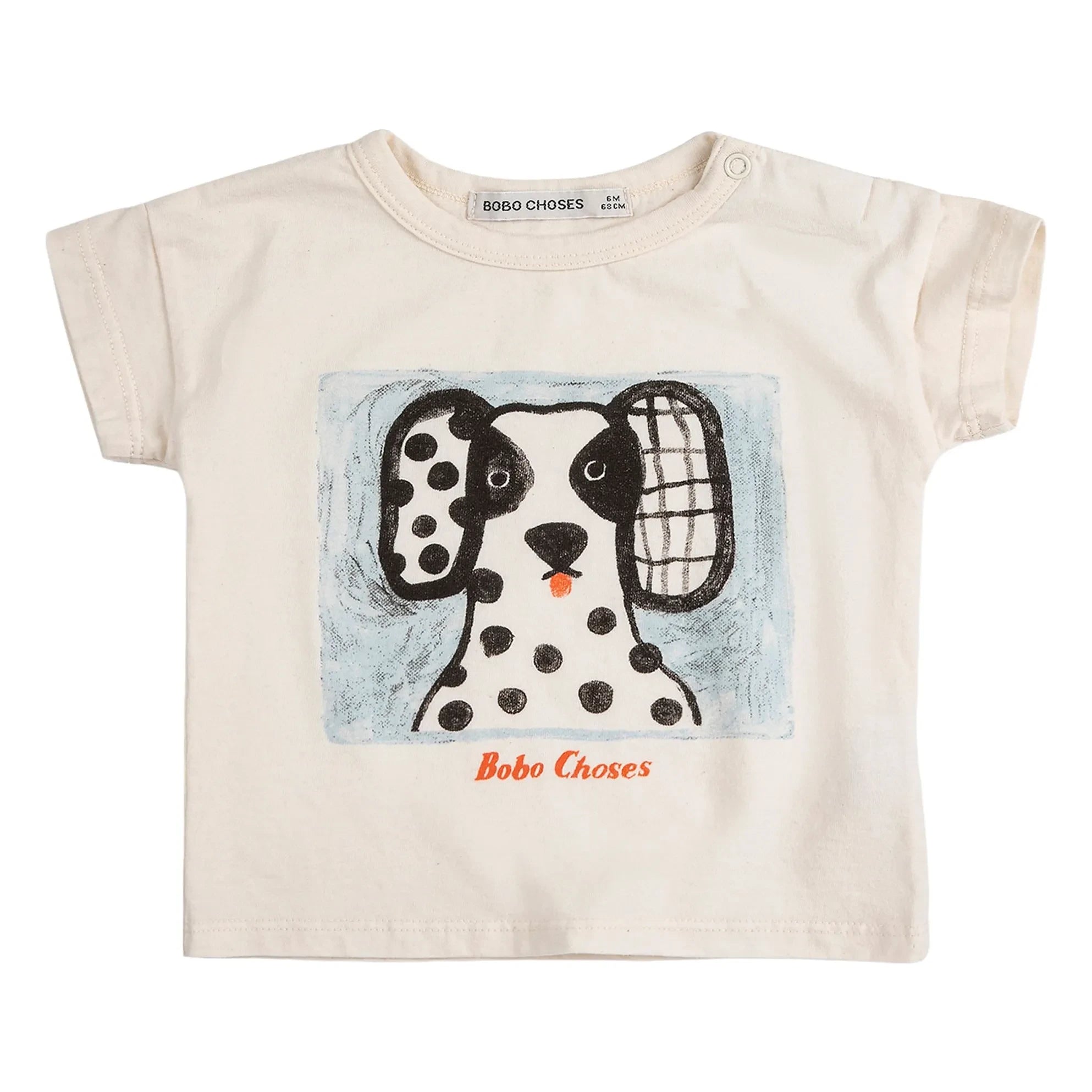 Bobo Choses - Dalmatiner Baby-T-Shirt aus Bio-Baumwolle | Ecru