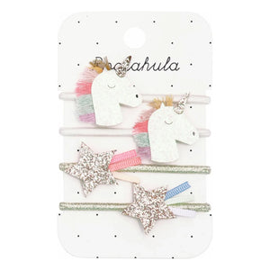 Rockahula Kids – Einhorn-Haarspangen-Set, 4-teilig | Weiß