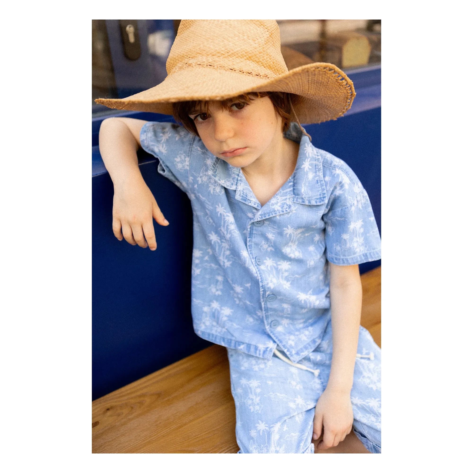 Louis Louise - Denim Magnum Hawaii Hemd | Hellblau
