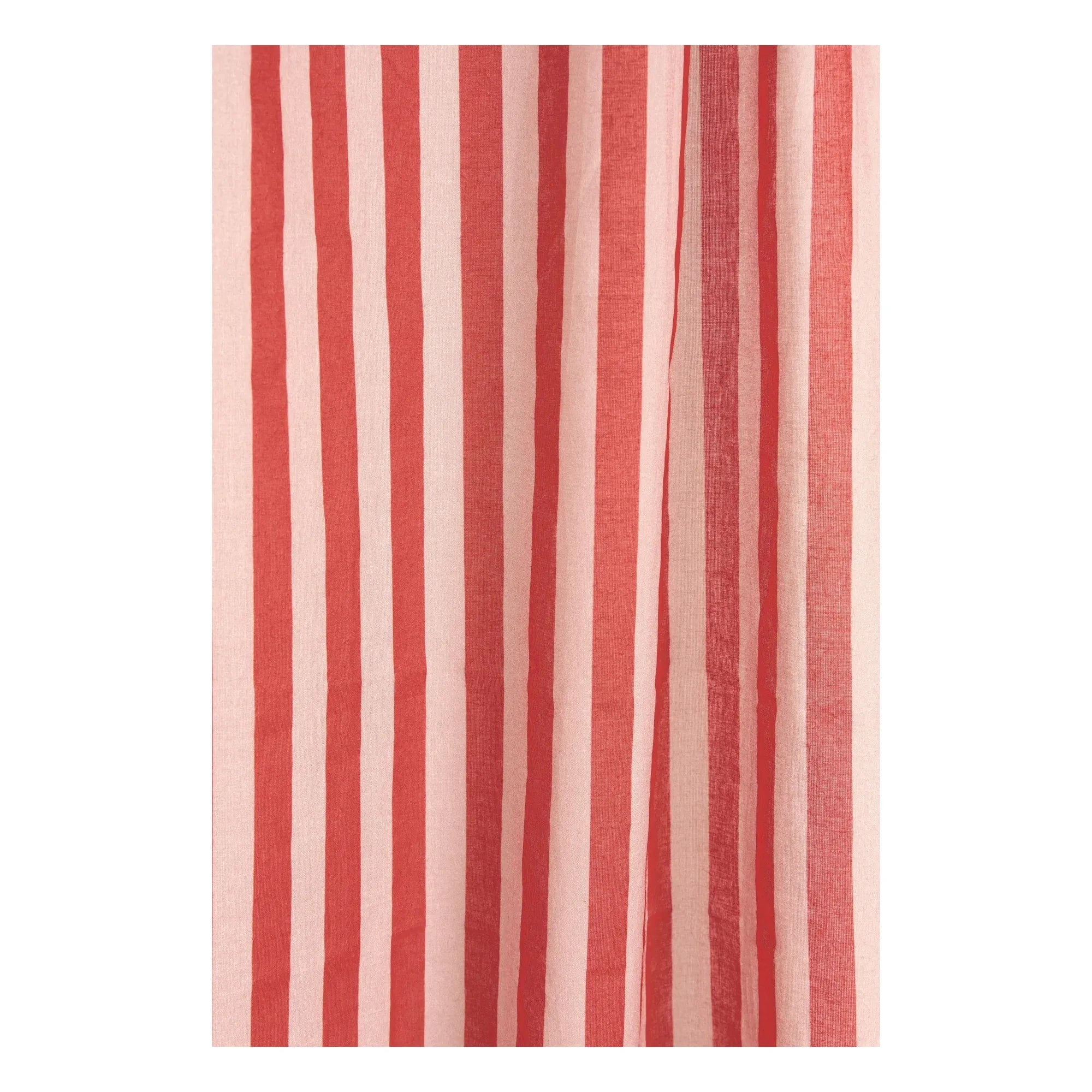 Nobodinoz - Wendy Kariertes Baumwoll-Voile-Vorhang | Rot