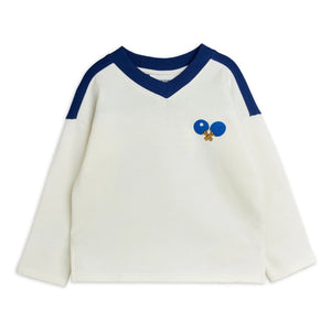 Mini Rodini - Sweatshirt mit Bio-Baumwolle „Ping Pong“ | Weiß