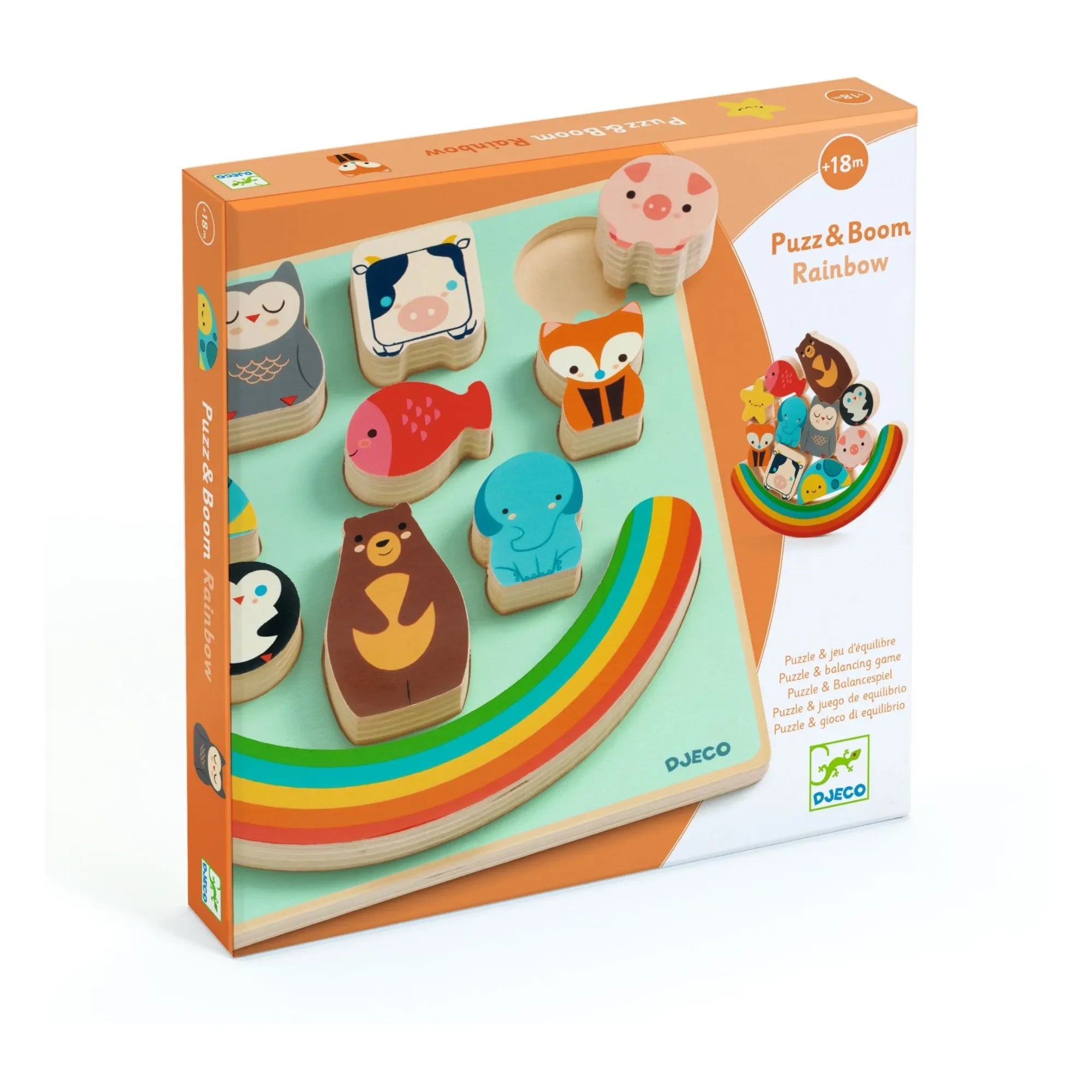 Djeco - Boom Rainbow Balance-Puzzle