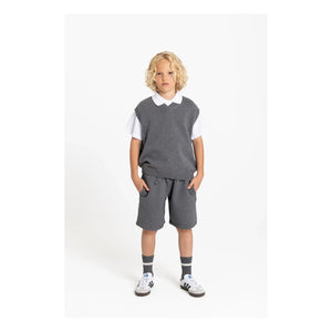 Smallable Kid - Webtminster Organik Pamuk Şort | Heather grey