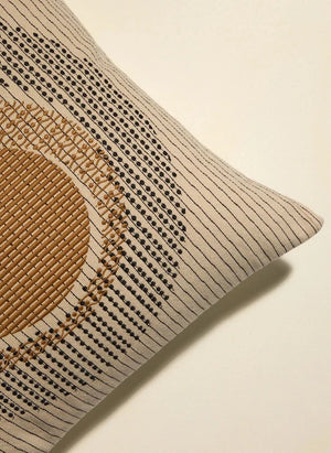 Maison Sarah Lavoine - "Oasis" besticktes Kissen | Havanna