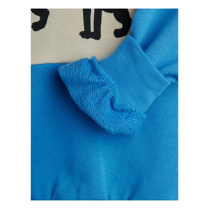 Mini Rodini - Panther Sweatshirt aus Bio-Baumwolle | Azurblau
