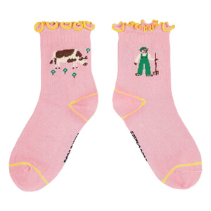 Bobo Choses - Bio-Baumwoll-Socken mit Rüschen | Rosa