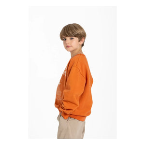 Hundred Pieces - Ryde Spaghetti Organik Pamuk Sweatshirt | Pas Kırmızısı