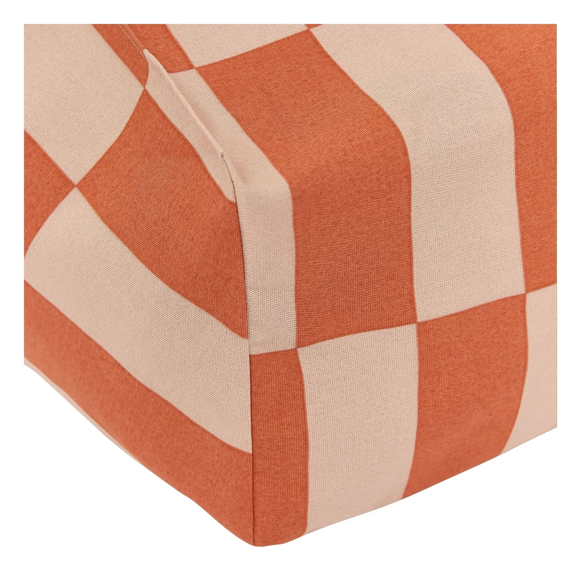 Nobodinoz - Vibes Tiles Outdoor-Pouf | Orange