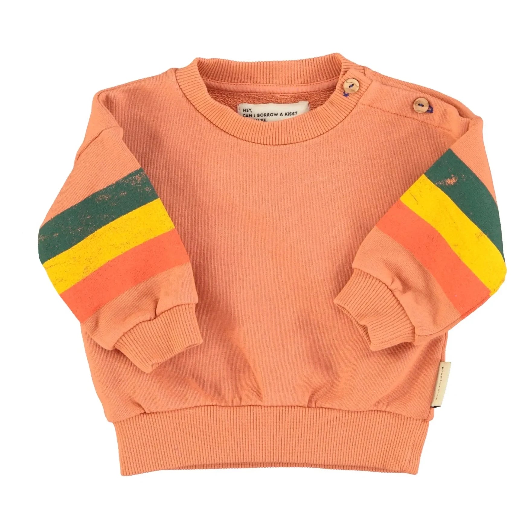 Piupiuchick - Etoile Sweatshirt aus Bio-Baumwolle | Koralle
