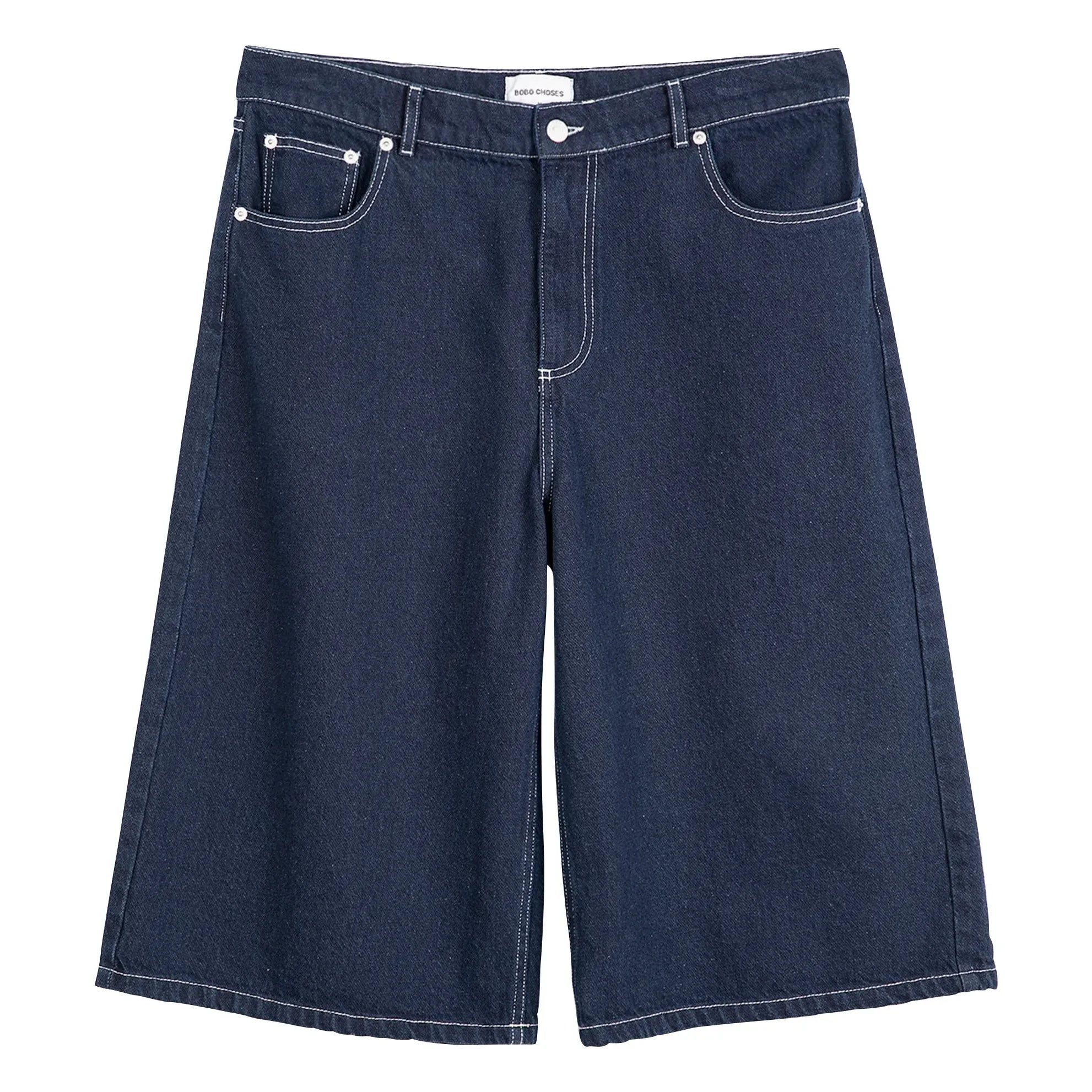 Bobo Choses - Denim Bio-Baumwoll-Bermuda-Shorts | Blau