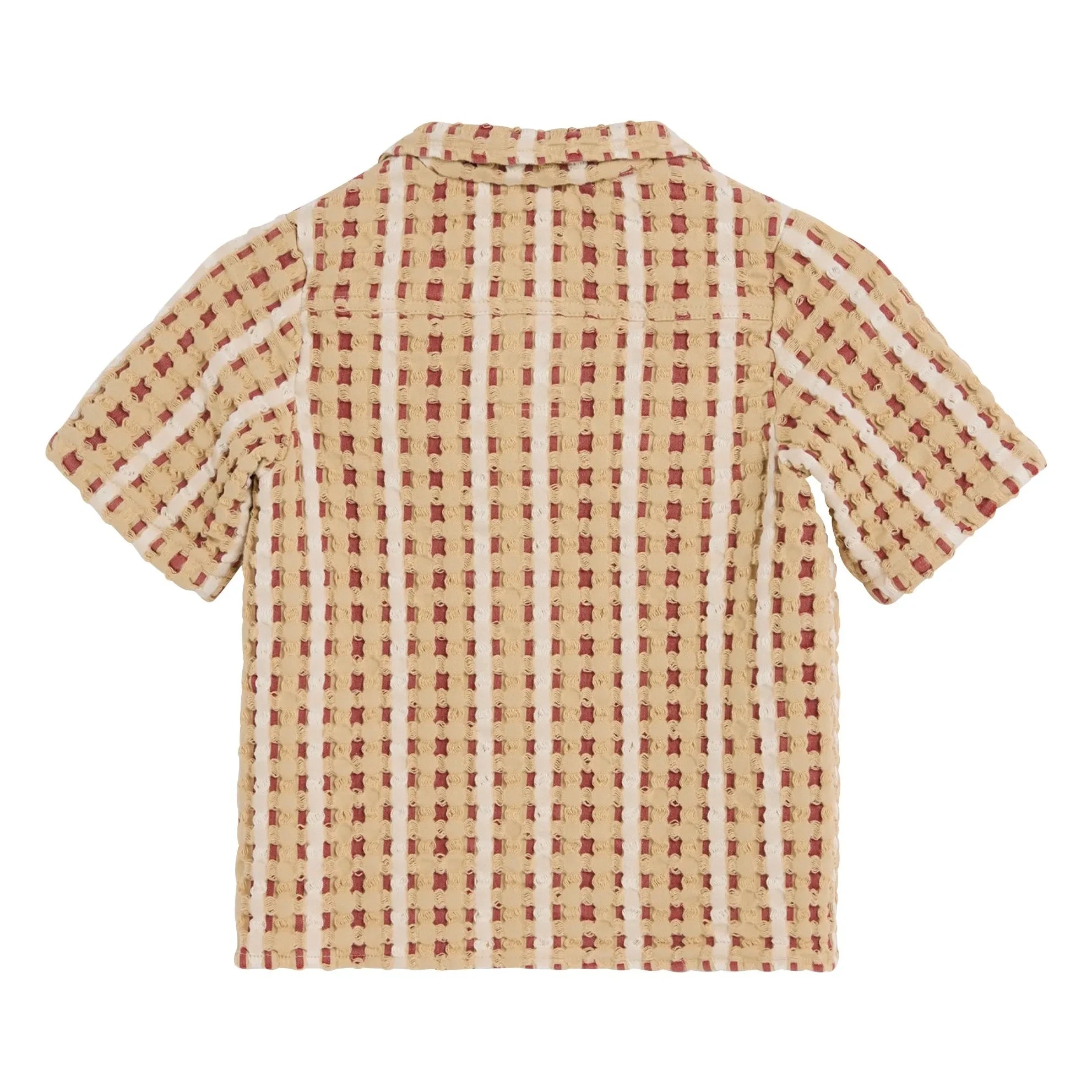 OAS - Lano Nicaro Waffelhemd | Rot