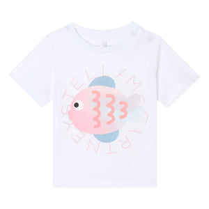 Stella McCartney Kids - Stella Poisson T-Shirt | Weiß