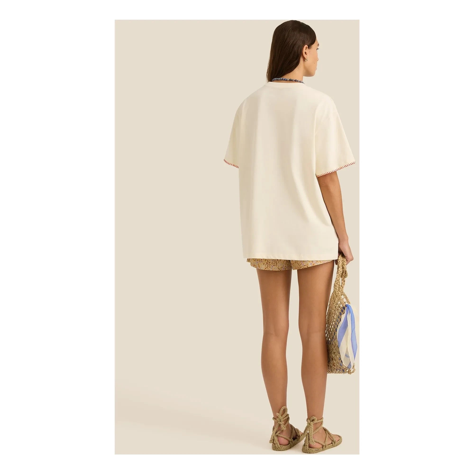 Soleil Soleil - Posy Bio-Baumwoll-T-Shirt | Beige