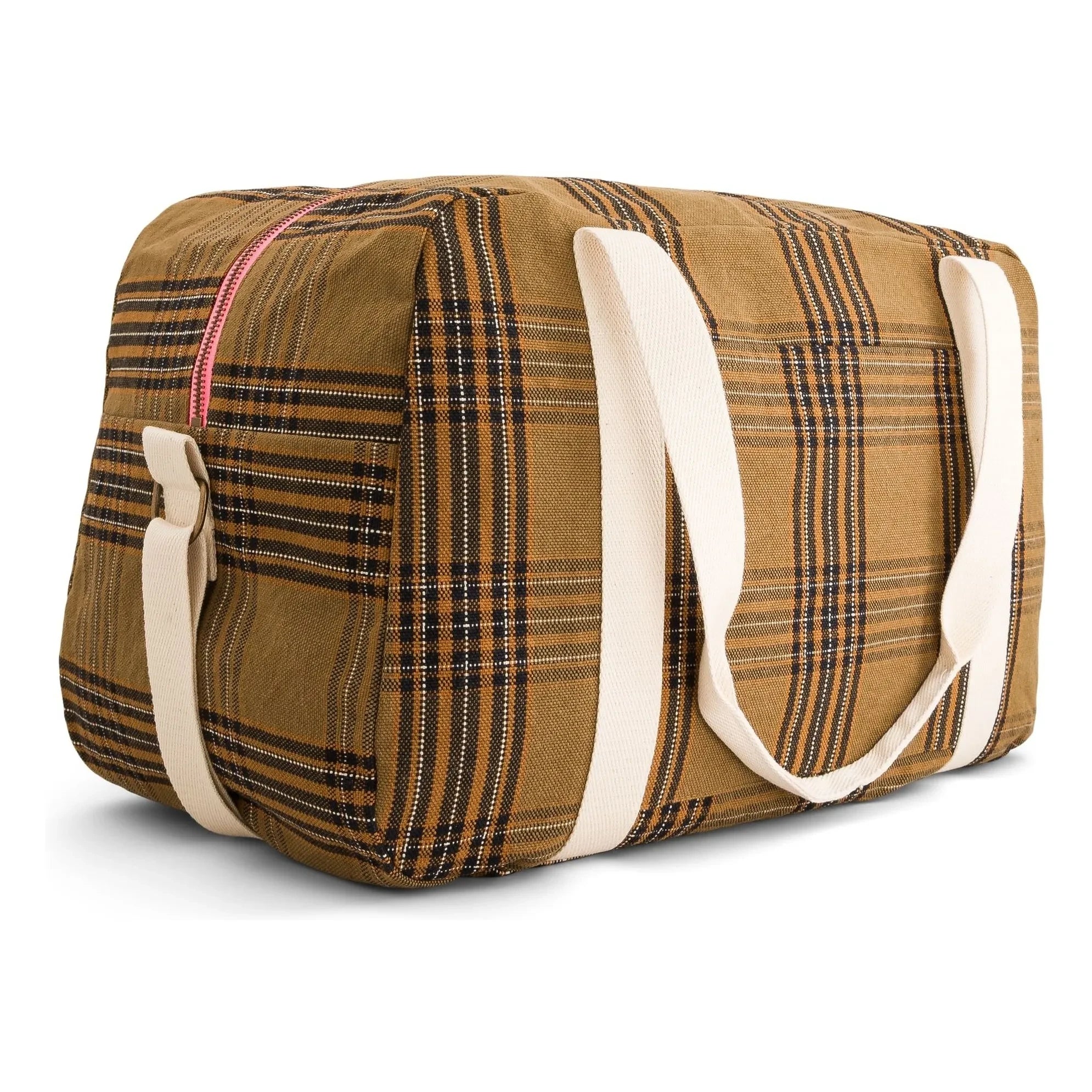Rose in April - Raphaël Tartan Wickeltasche | Braun