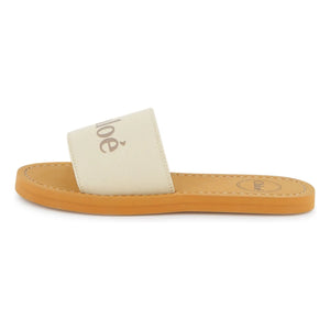 Chloé - Logo-Sandalen | Weiß