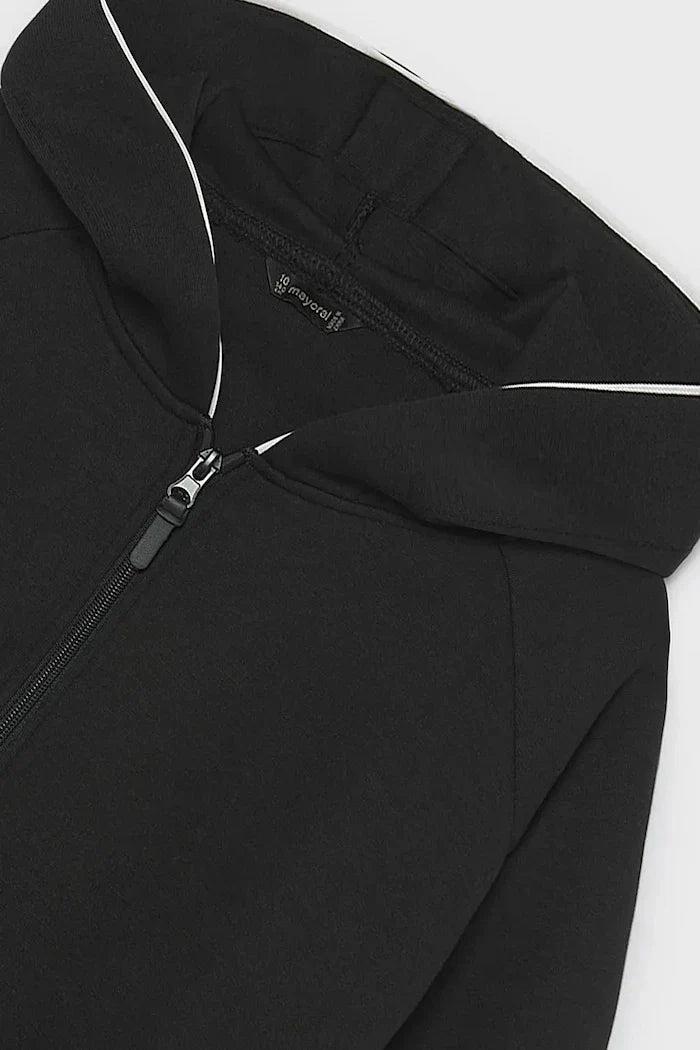 Çocuklar için pamuklu fermuarlı ve капüşonlu Mayoral sweatshirt