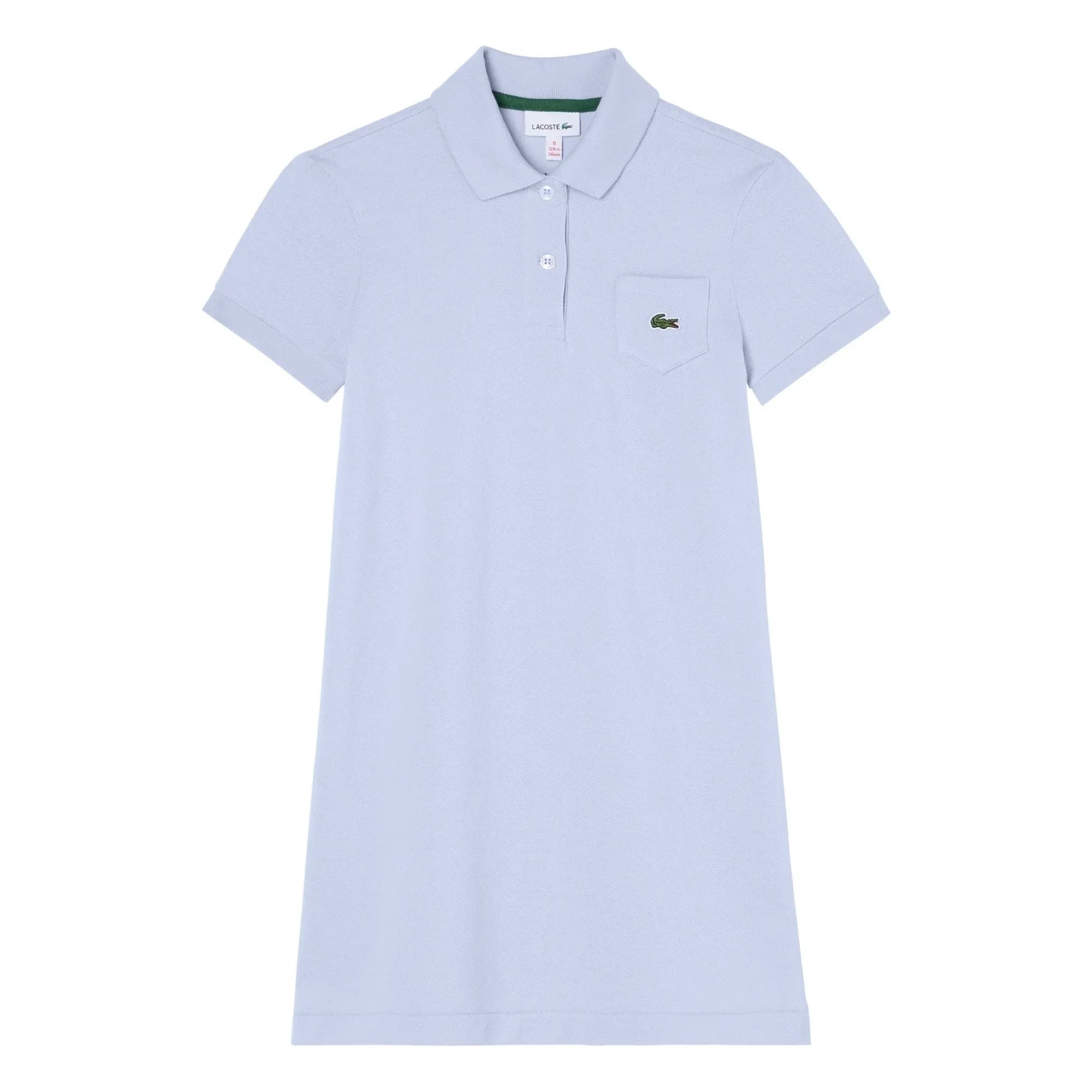 Lacoste – Polokleid aus Bio-Baumwolle | Hellblau