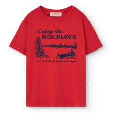 The Animals Observatory - Rooster Holidays Tişört | Kırmızı