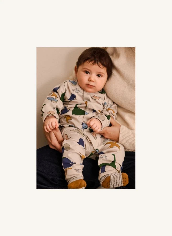 Liewood - Pyjama Birk Dinosaurier Bio-Baumwolle | Sand
