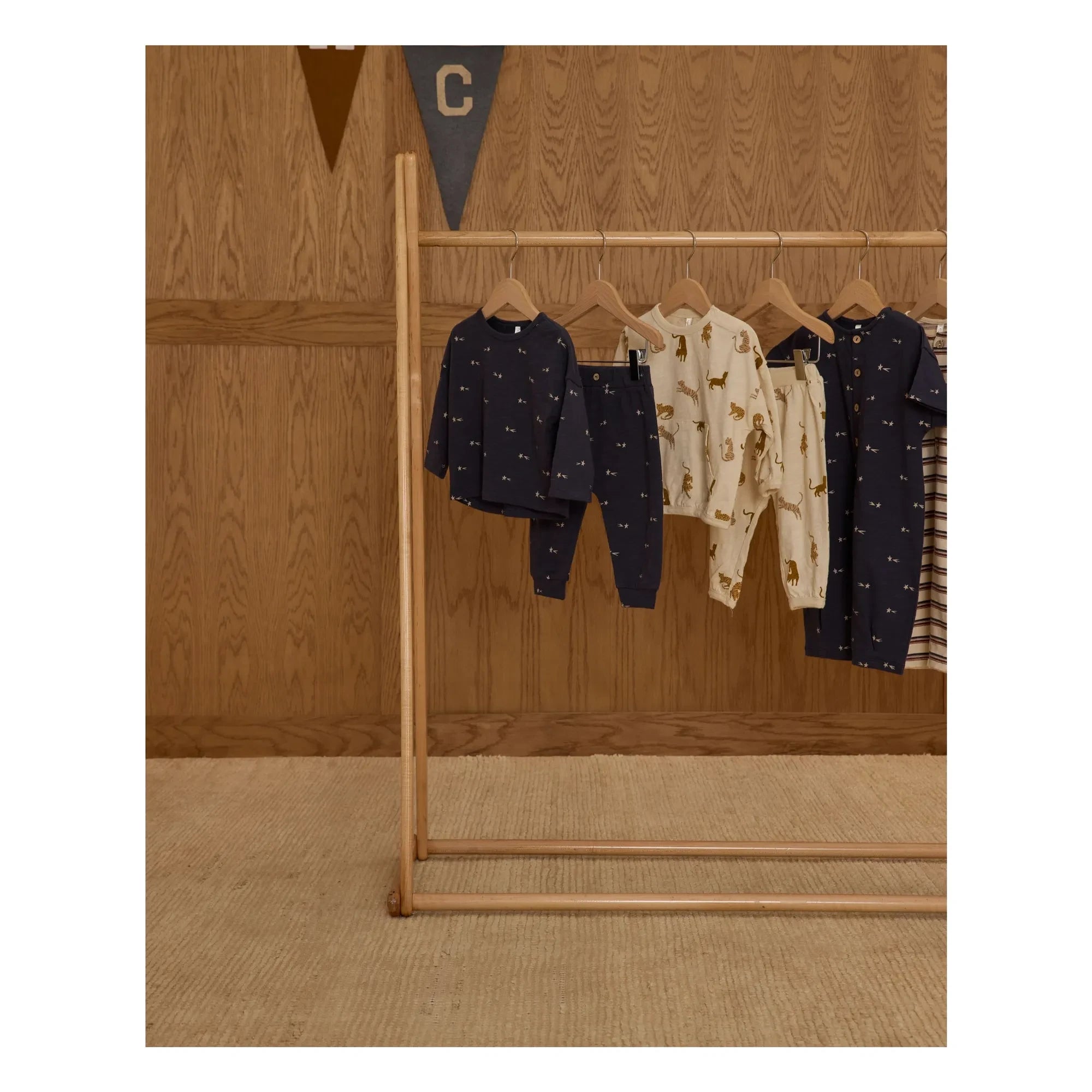 Rylee + Cru - Tiger T-Shirt und Hose Set | Ecru
