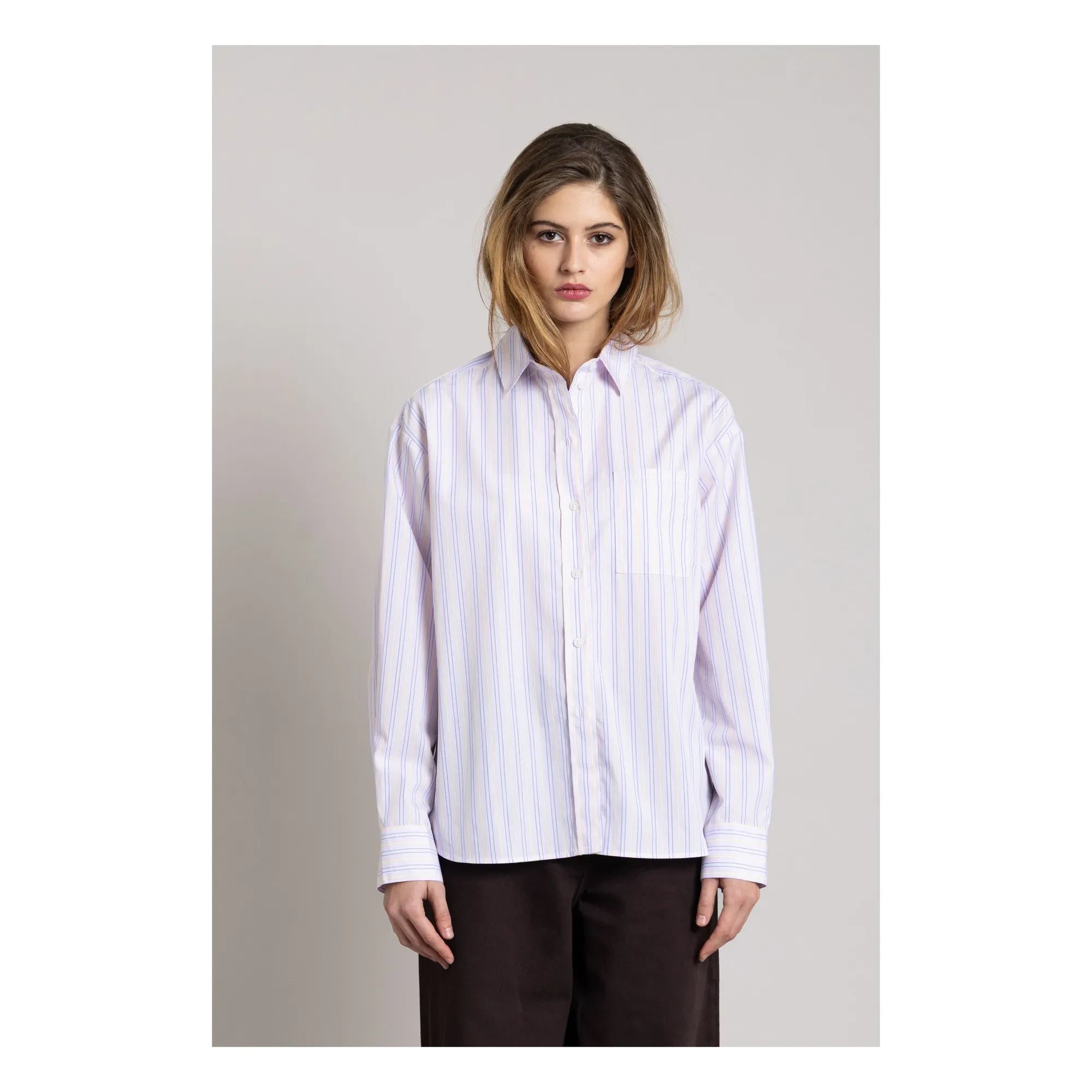 Smallable Woman - Kanel Gestreiftes Hemd | Lila