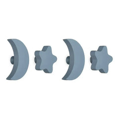 Nofred – Stern- und Mondhaken – 4er-Set | Blau