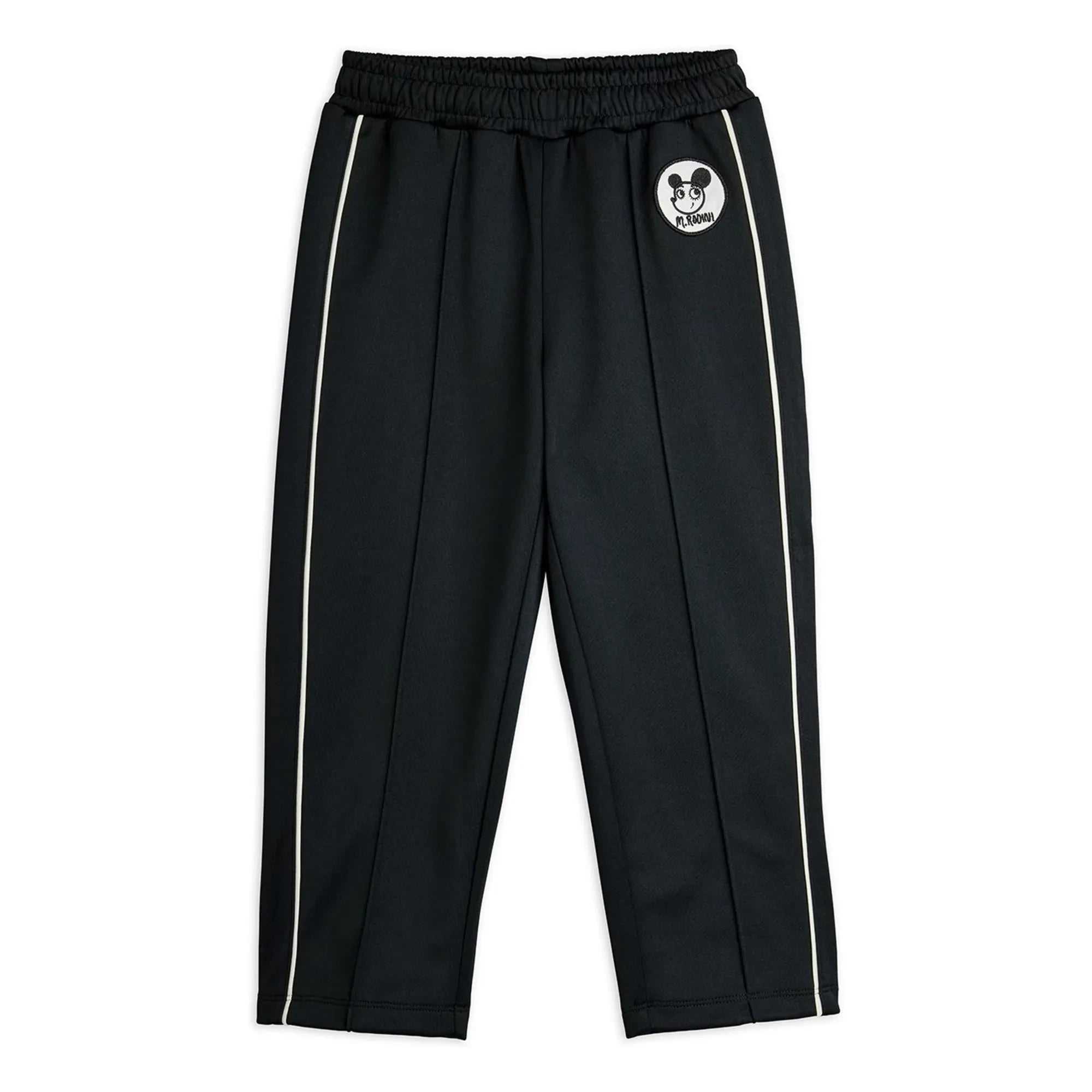 Mini Rodini - Jogginghose mit recyceltem Faser-Patch | Schwarz