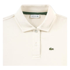 Lacoste – Oversize Poloshirt mit Logo aus Bio-Baumwolle | Ecru