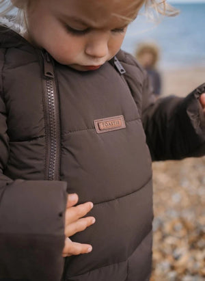 Töastie - Wasserfeste Kunstpelzkapuze Cloud Jacke | Braun