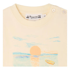 Bonpoint - Tom Bain de Soleil T-Shirt aus Bio-Baumwolle | Ecru