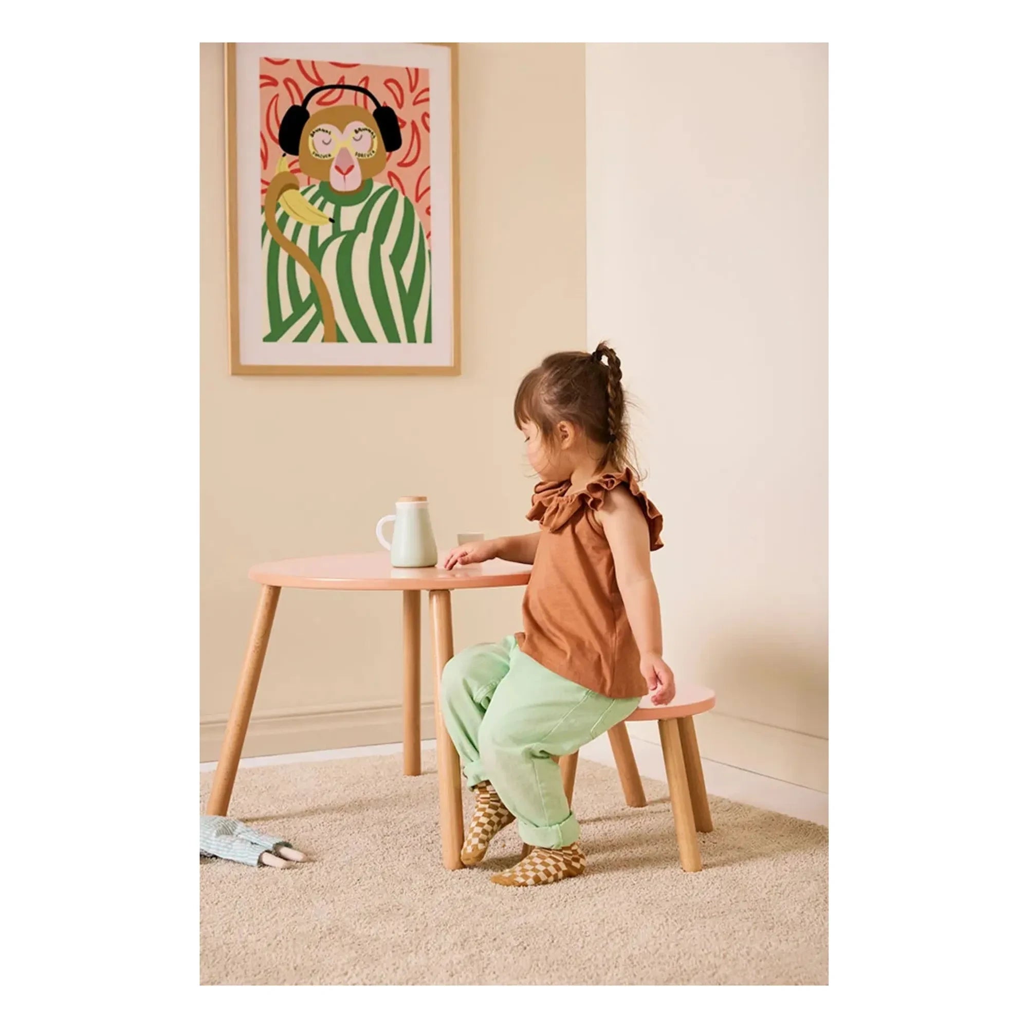 Kid's Concept - Tisch und Hocker Set