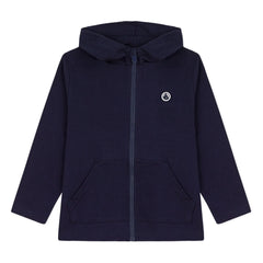Petit Bateau - Kapuzenpullover mit Reißverschluss | Marineblau