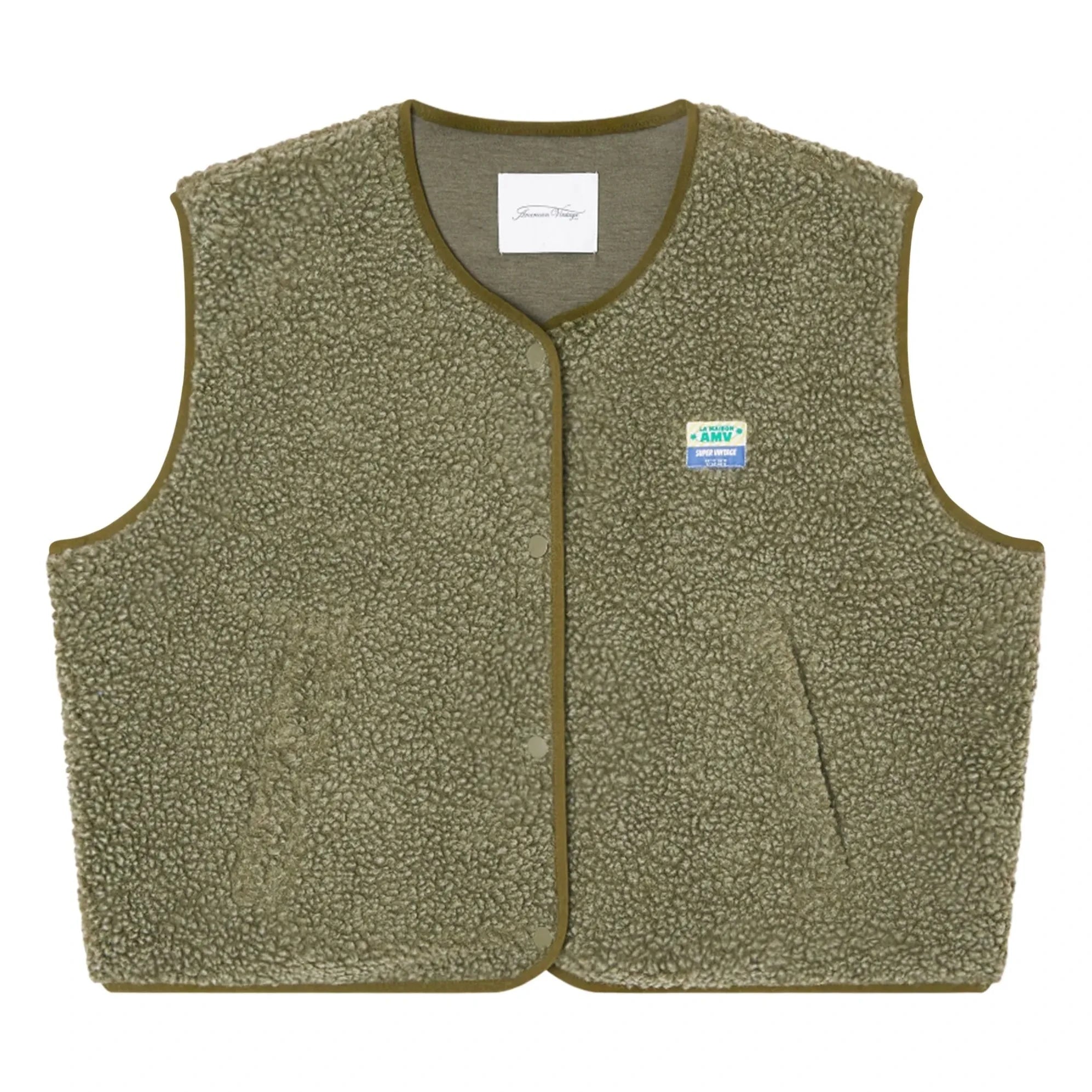 American Vintage - Hoktown Ärmellose Jacke | Meliertes Khaki