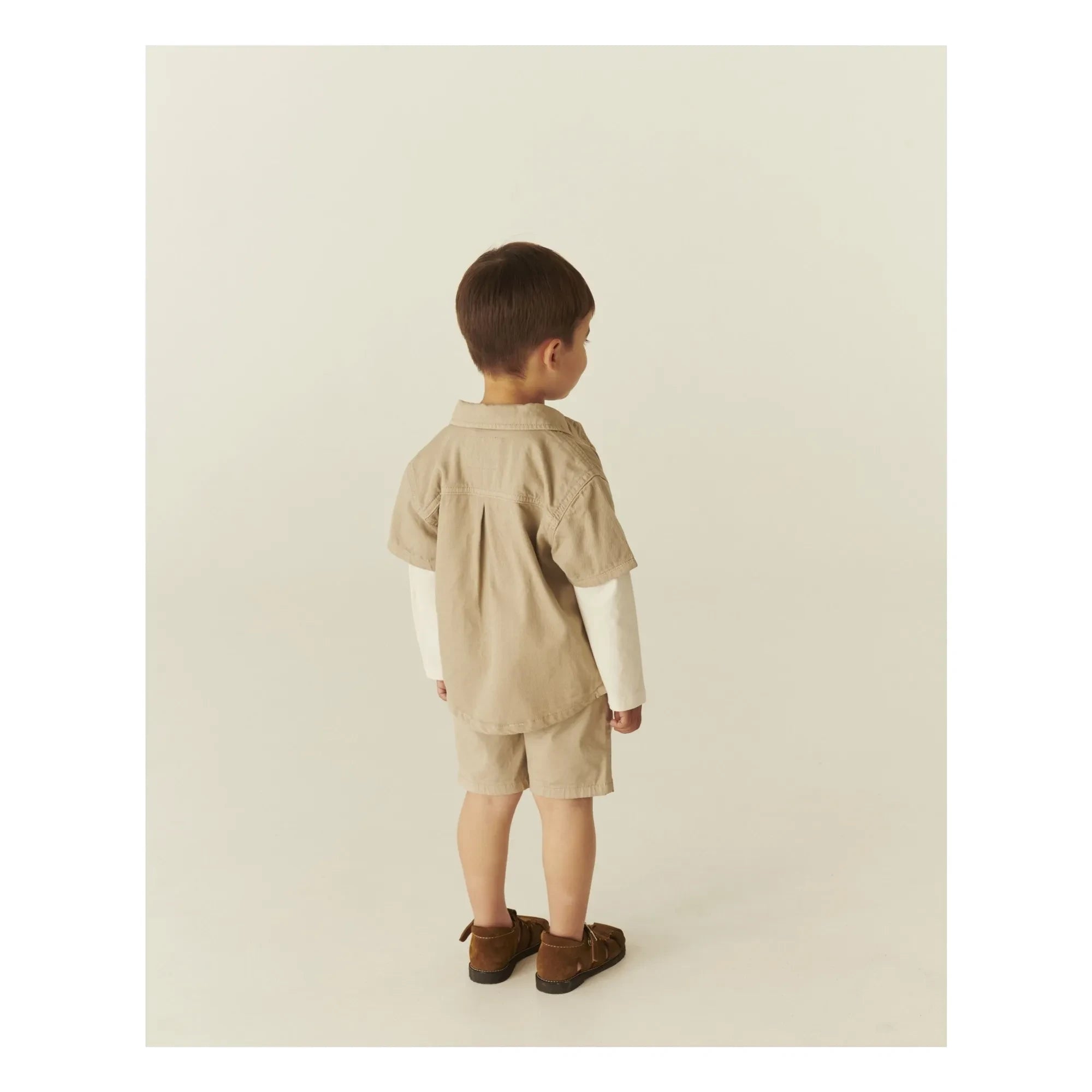 Copenhagen Colors - Safari-Hemd aus Bio-Baumwoll-Twill | Beige
