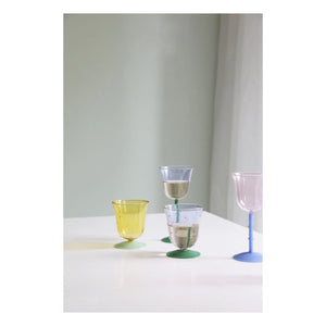 &Klevering - Punkt-Gläser - 2er Set | Gelb