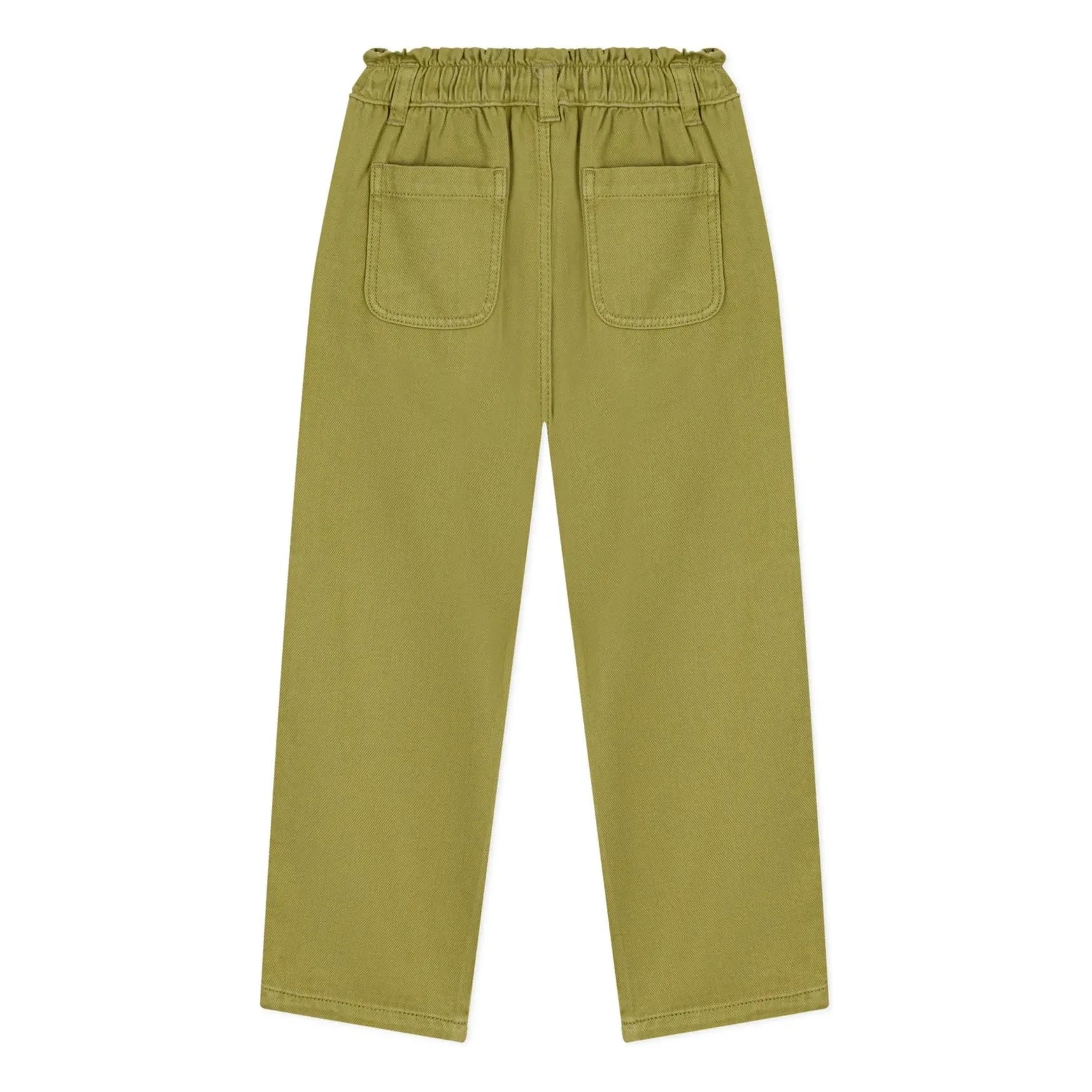 Petit Bateau - Twillhose mit Paperbag-Bund | Olive