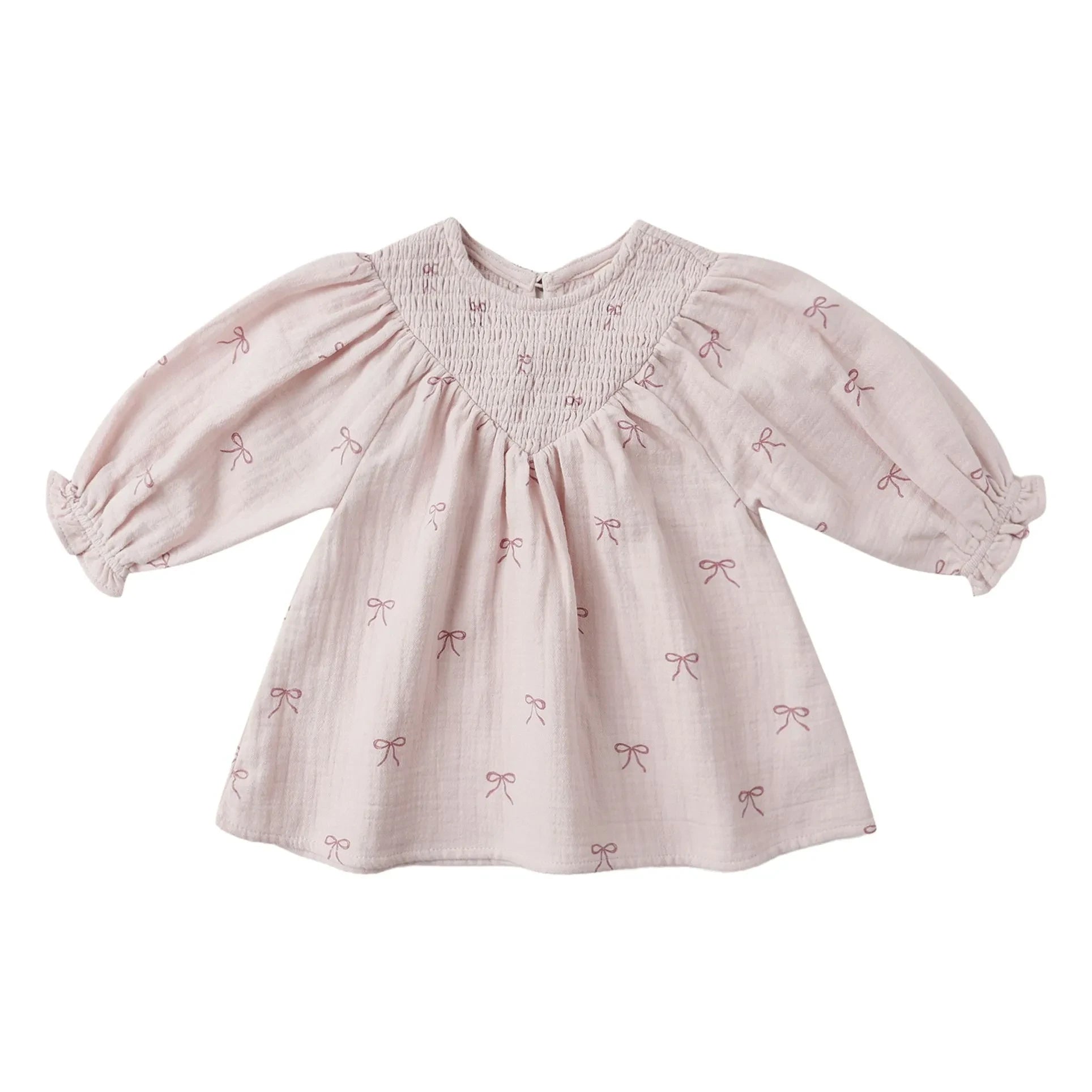 Quincy Mae - Organisches Baumwoll-Musselin-Knotenkleid | Flieder