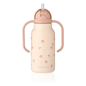 Liewood - Kimmie Edelstahl-Wasserflasche - 250 ml | Mini Butterfly/Apple Blossom