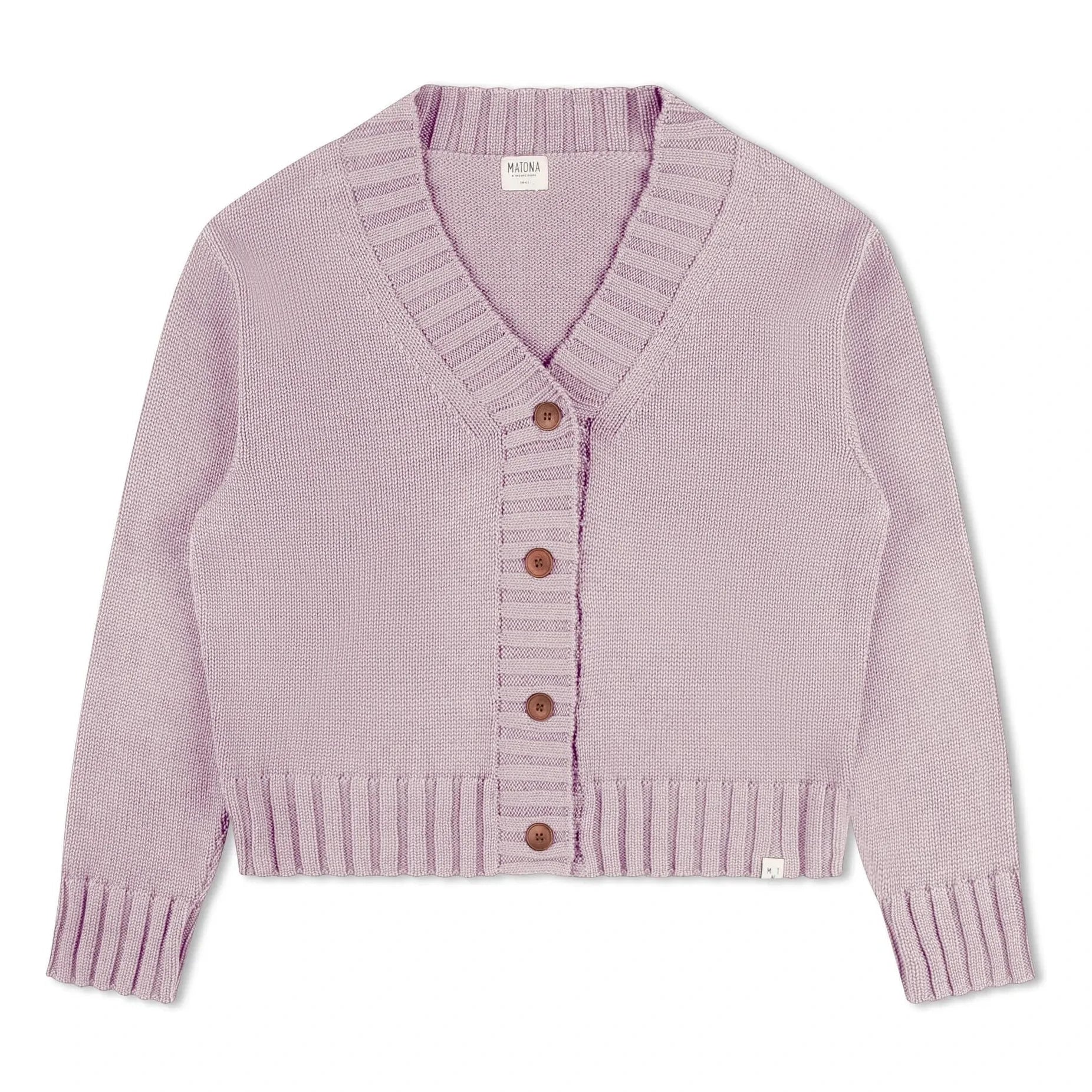 Matona - Bio-Baumwollstrickjacke | Lavendel