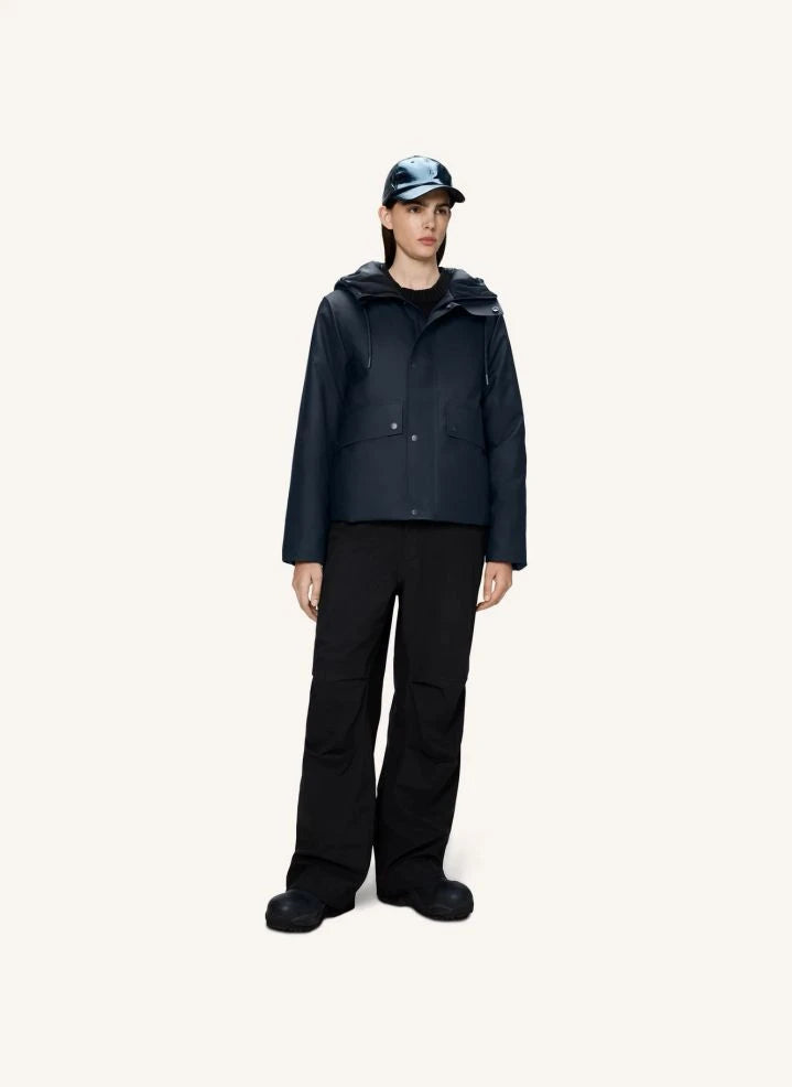 Rains - Nome Kurzer Parka W3T3 | Dunkelblau