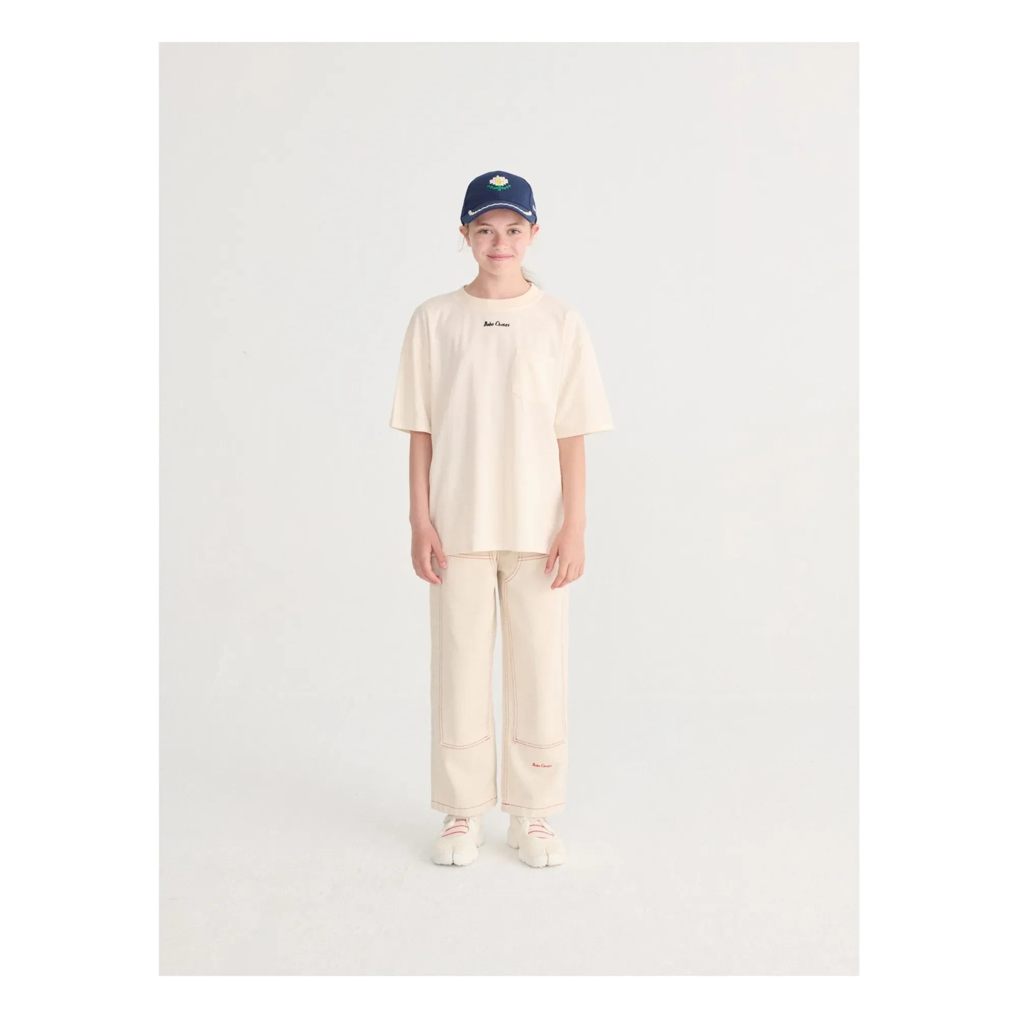 Bobo Choses - Rapid Radish Oversized T-Shirt Bio-Baumwolle | Weiß