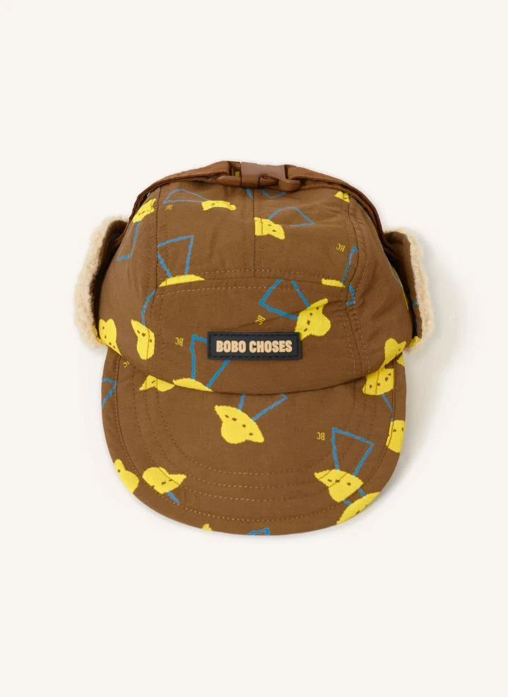 Bobo Choses - Sherpa Cap Soucoupes Baby aus recycelter Faser | Braun